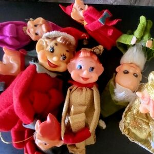 Lot of 8 Vintage Elves Pixies Japan